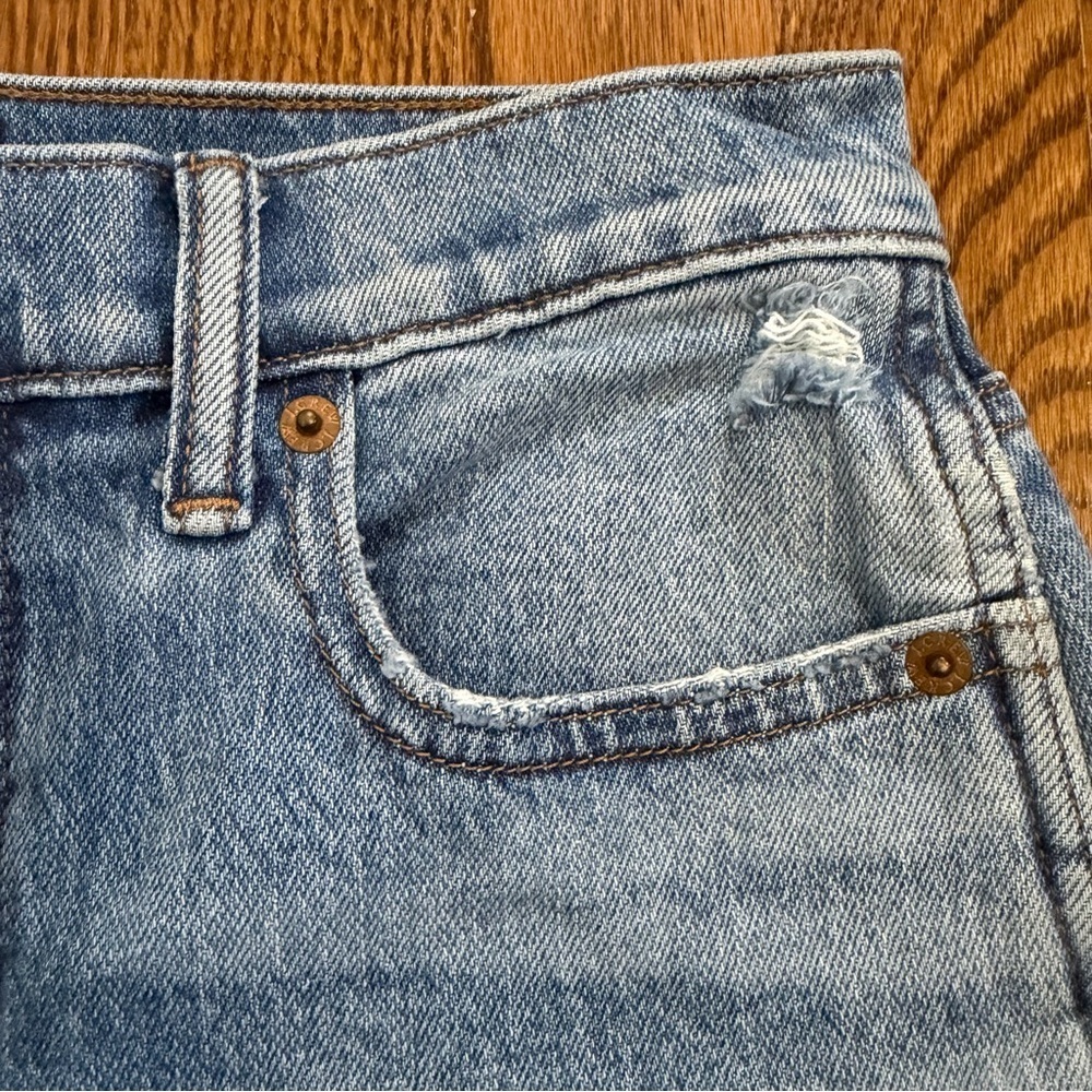 J.Crew Classic Vintage Blue Denim Jeans Straight Leg Size 26 - Picture 6 of 16